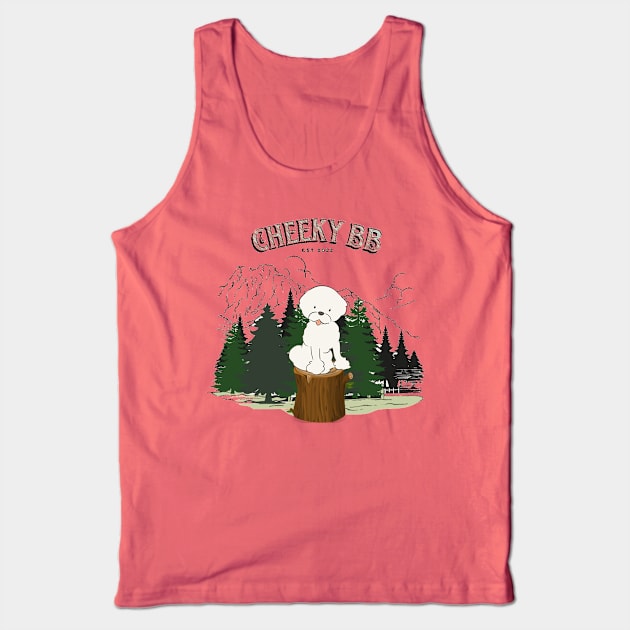 Dog on a Log Tank Top by Cheeky BB